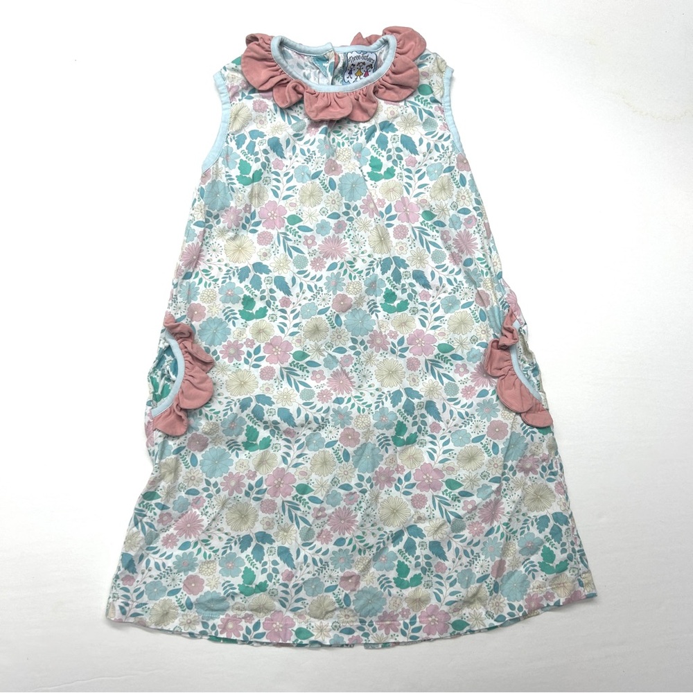 Three Sisters Sleeveless Floral Girls Dress